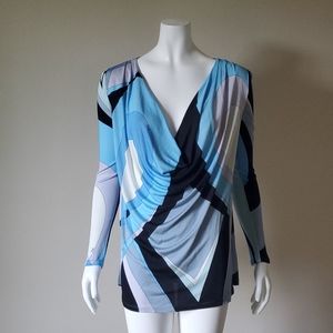 Emilio Pucci v neck tunic size small 6 US/ 40 EU